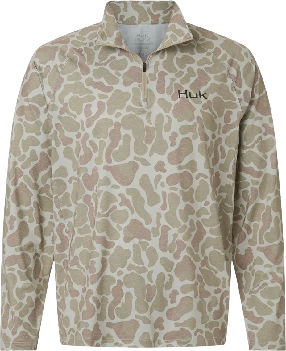 Men's Airweight KC Printed Quarter-Zip Pullover