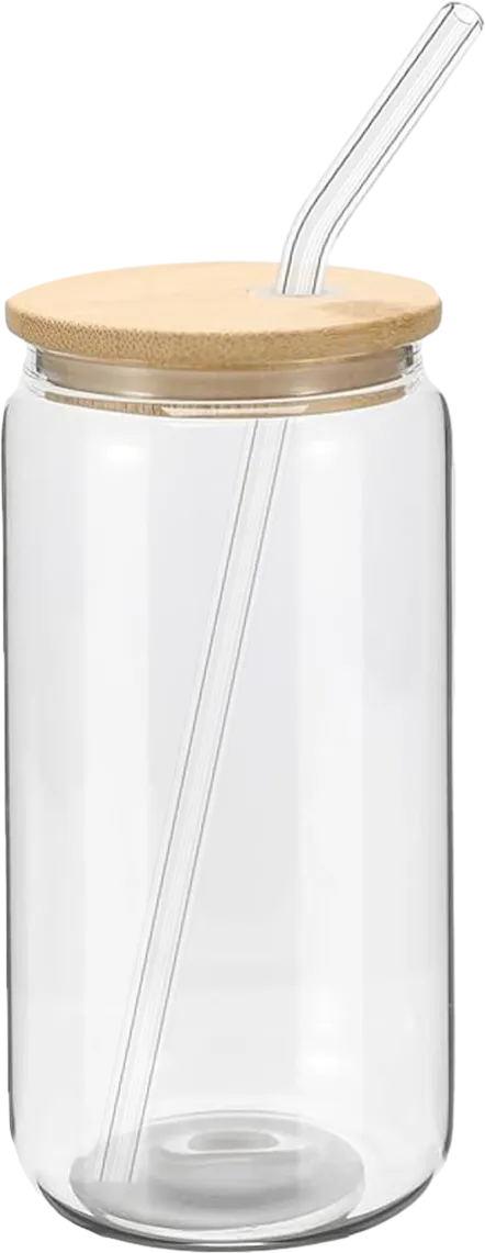 16 oz. Sipper Glass with Straw