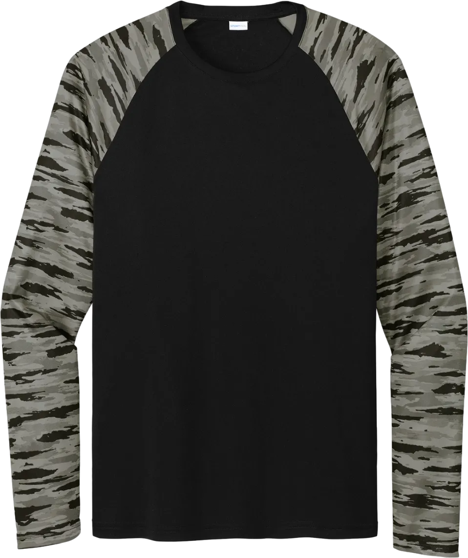 Drift Camo Colorblock Long Sleeve Tee