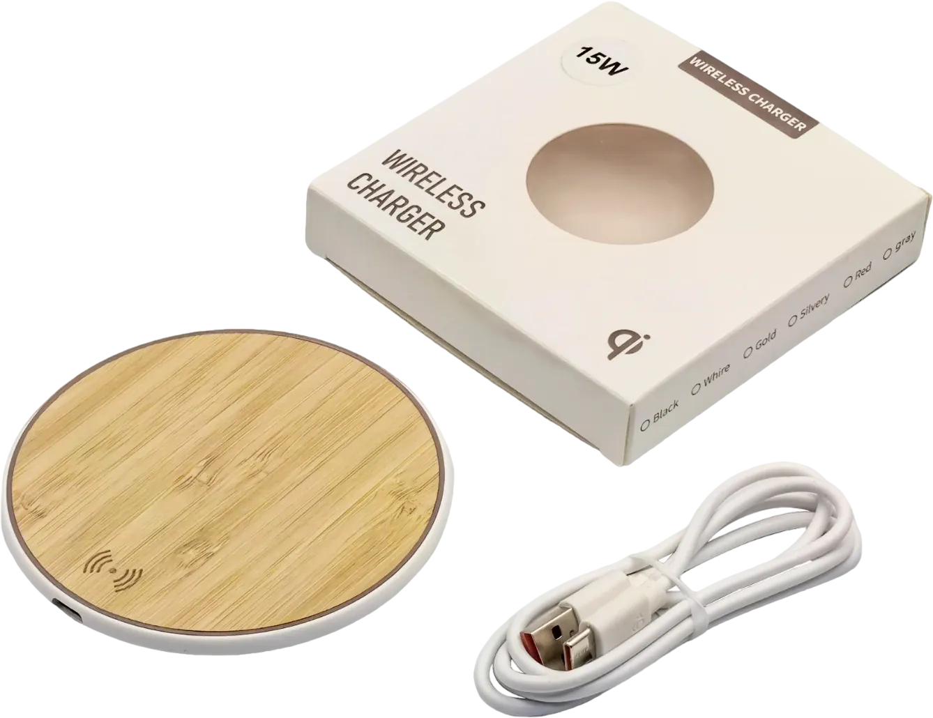Bamboo 15W Wireless Charger