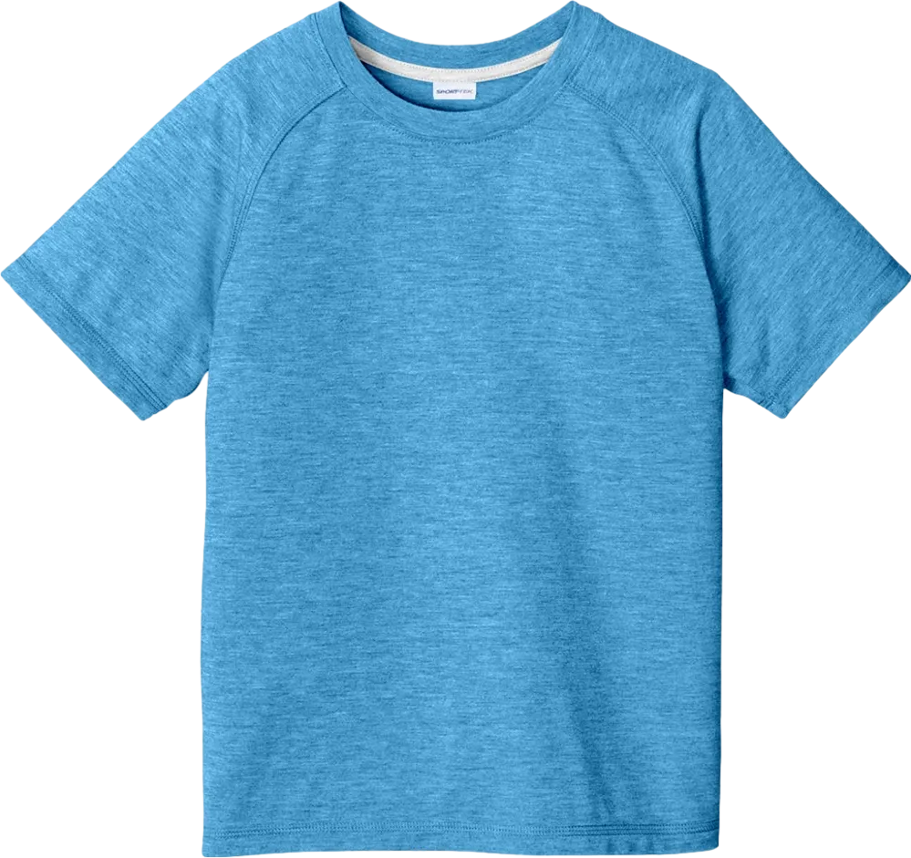 Youth PosiCharge Tri-Blend Wicking Raglan Tee