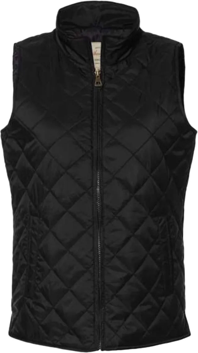 Women's Vintage Diamond Quilted Vest