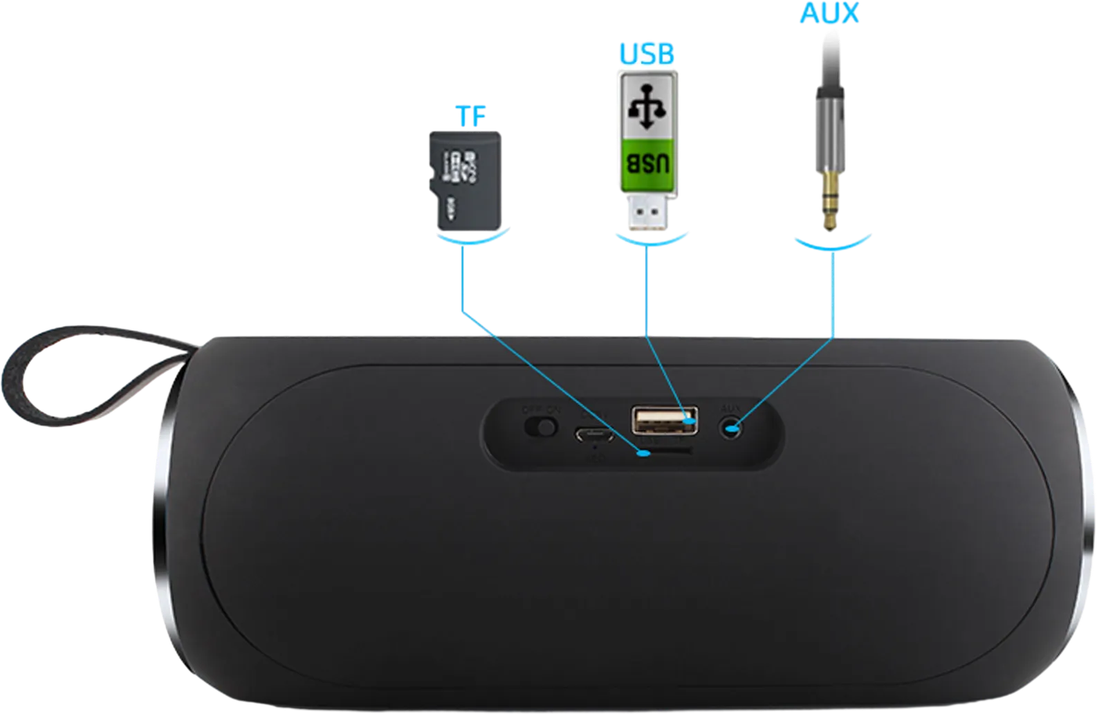 Blackpunk Bluetooth Speaker with Phone Holder