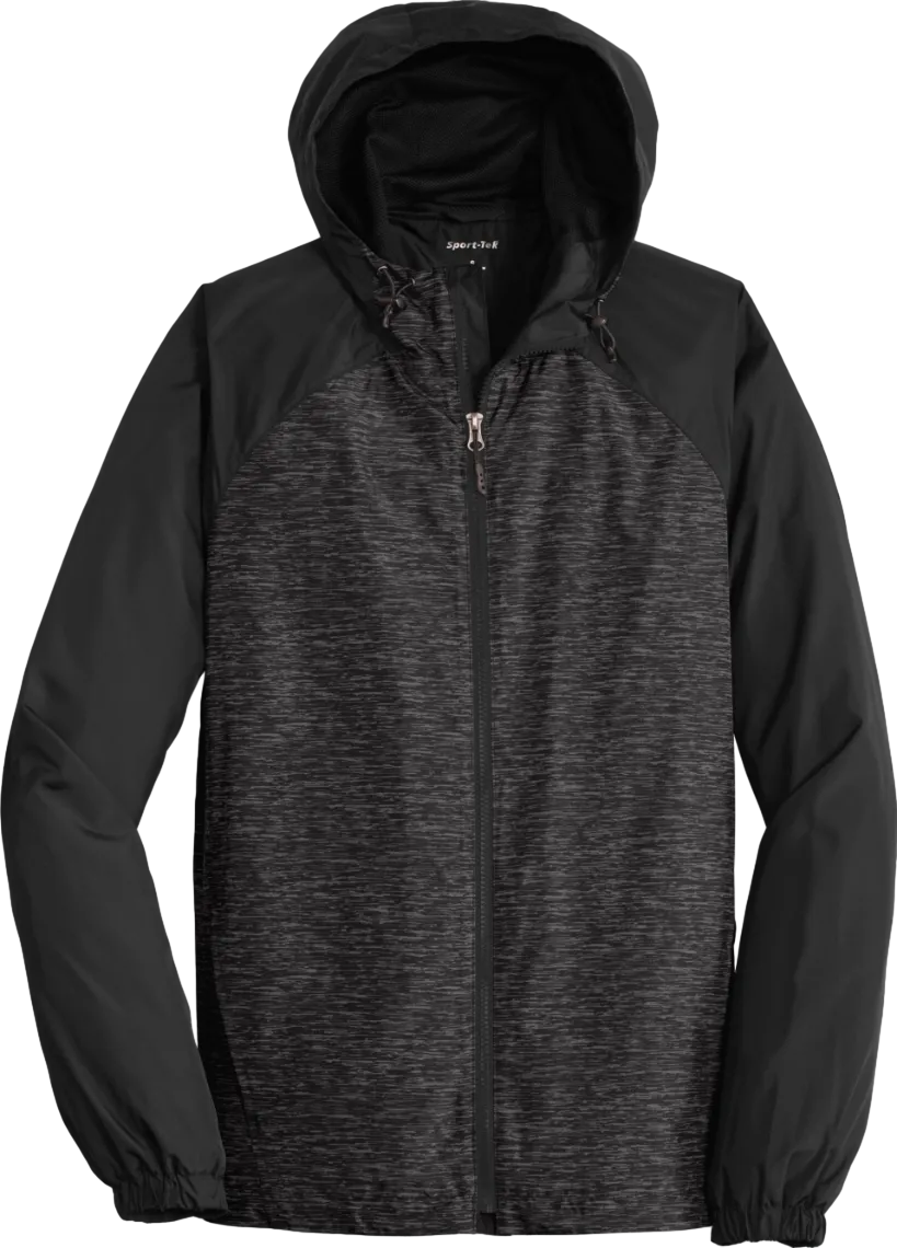 Heather Colorblock Raglan Hooded Wind Jacket