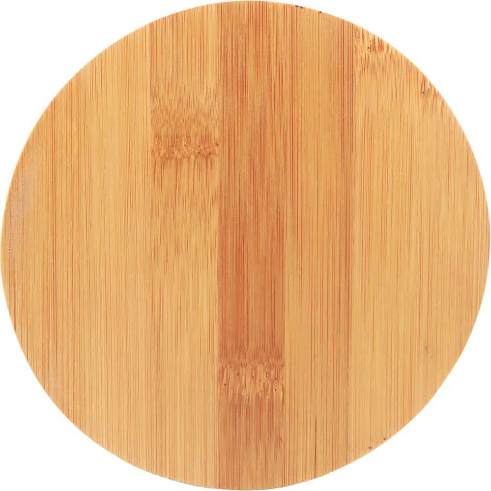 6 1/4" Round Bamboo 4-Piece Wine Tool Set