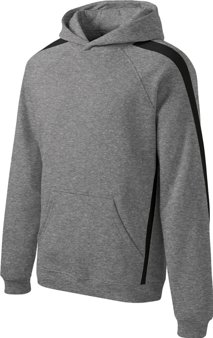 Sleeve Stripe Pullover Hooded Sweatshirt