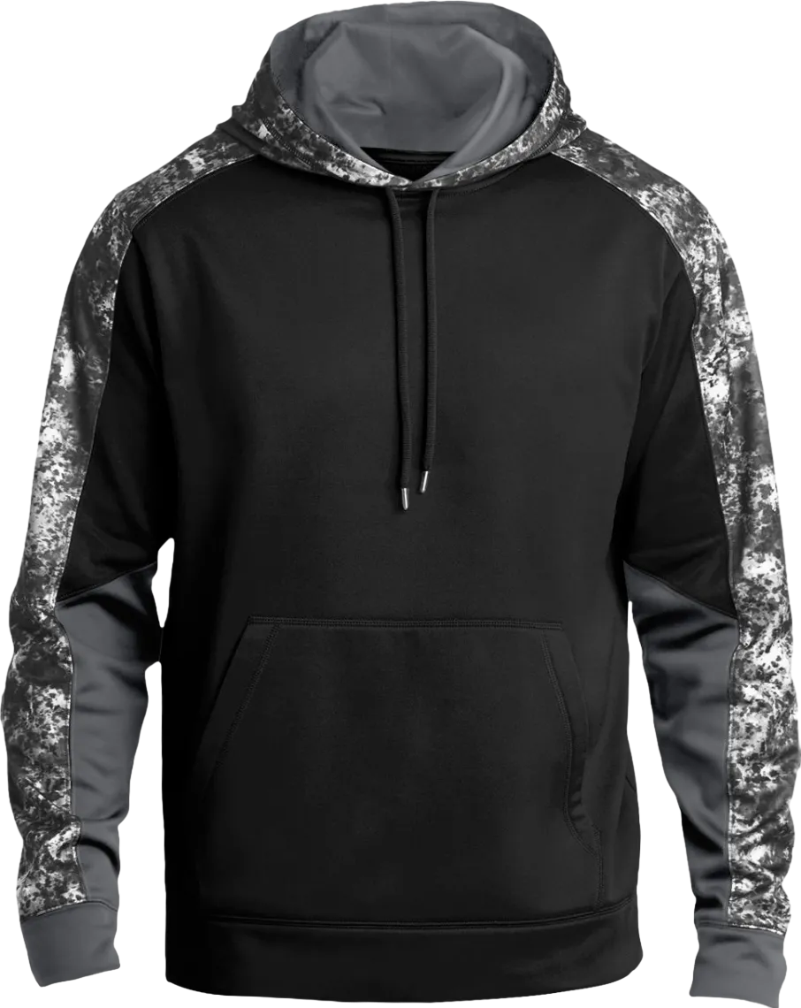 Sport-Wick Mineral Freeze Fleece Colorblock Hooded Pullover