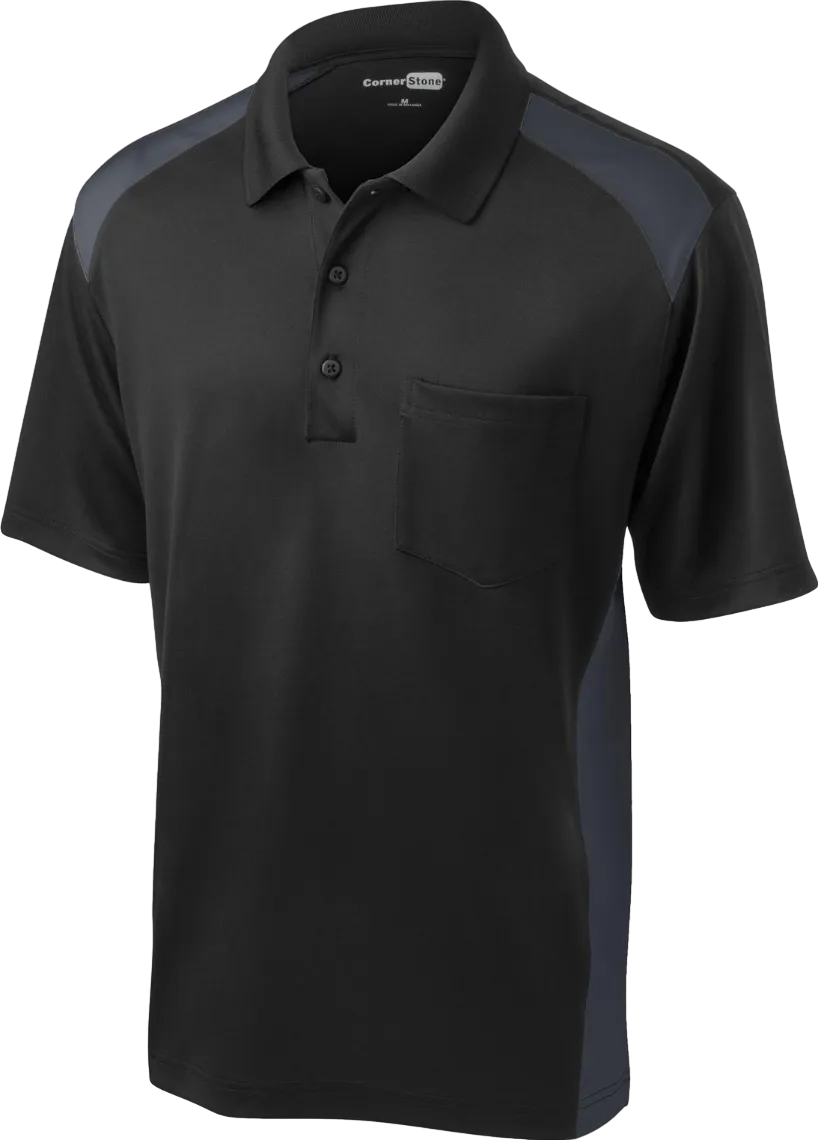 Select Snag-Proof Two Way Colorblock Pocket Polo