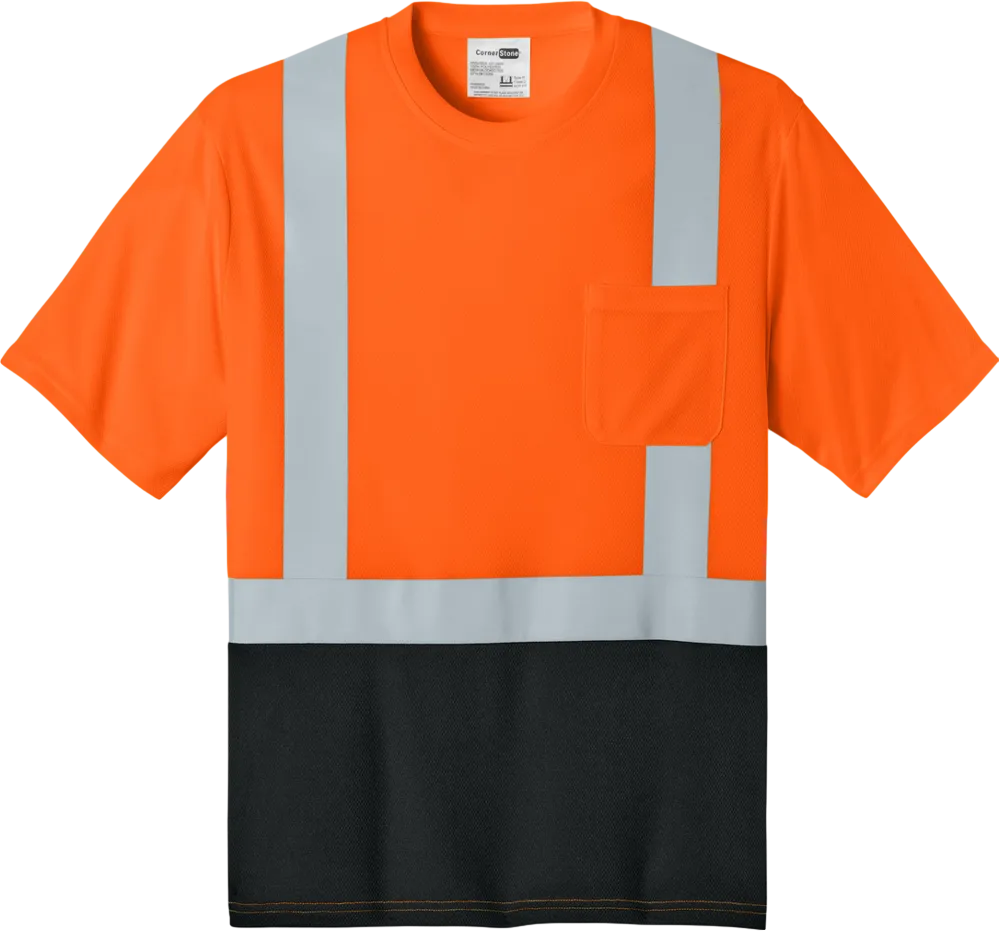 ANSI 107 Class 2 Short Sleeve Mesh Blocked Tee