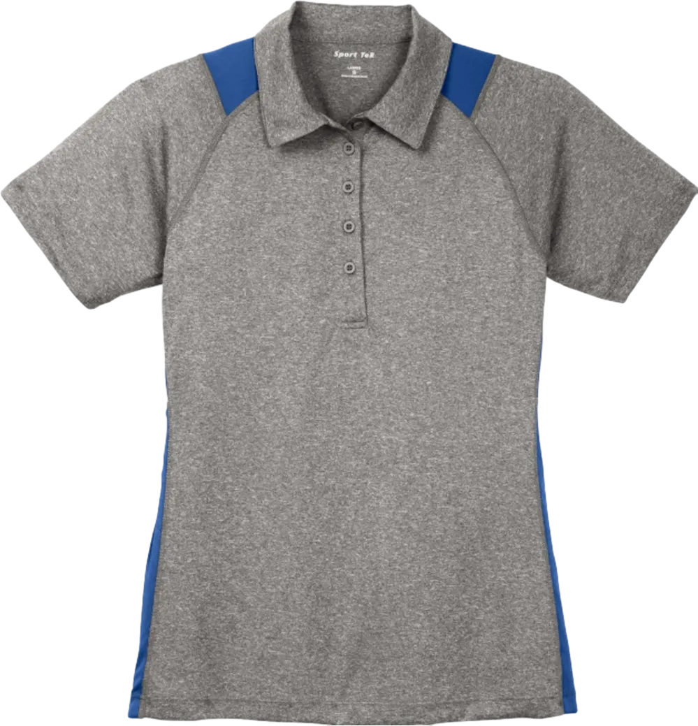 Ladies Heather Colorblock Contender Polo