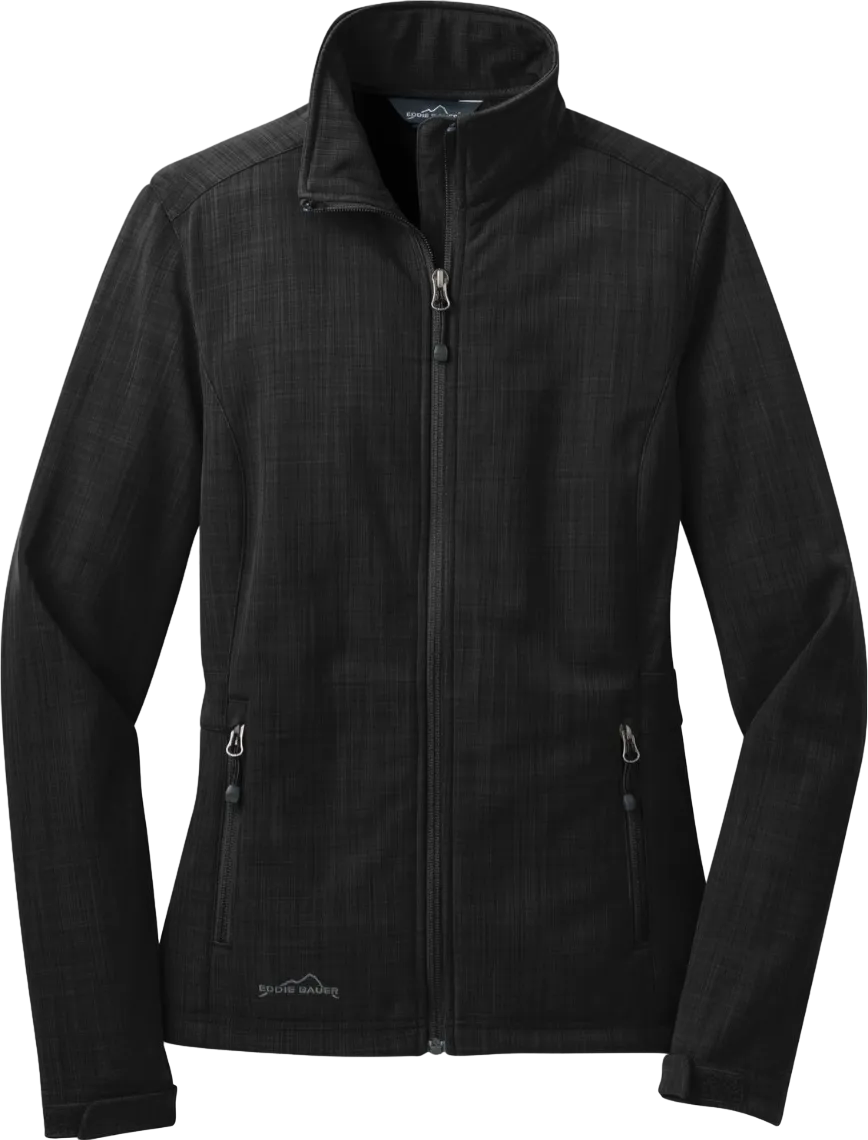 Ladies Shaded Crosshatch Soft Shell Jacket