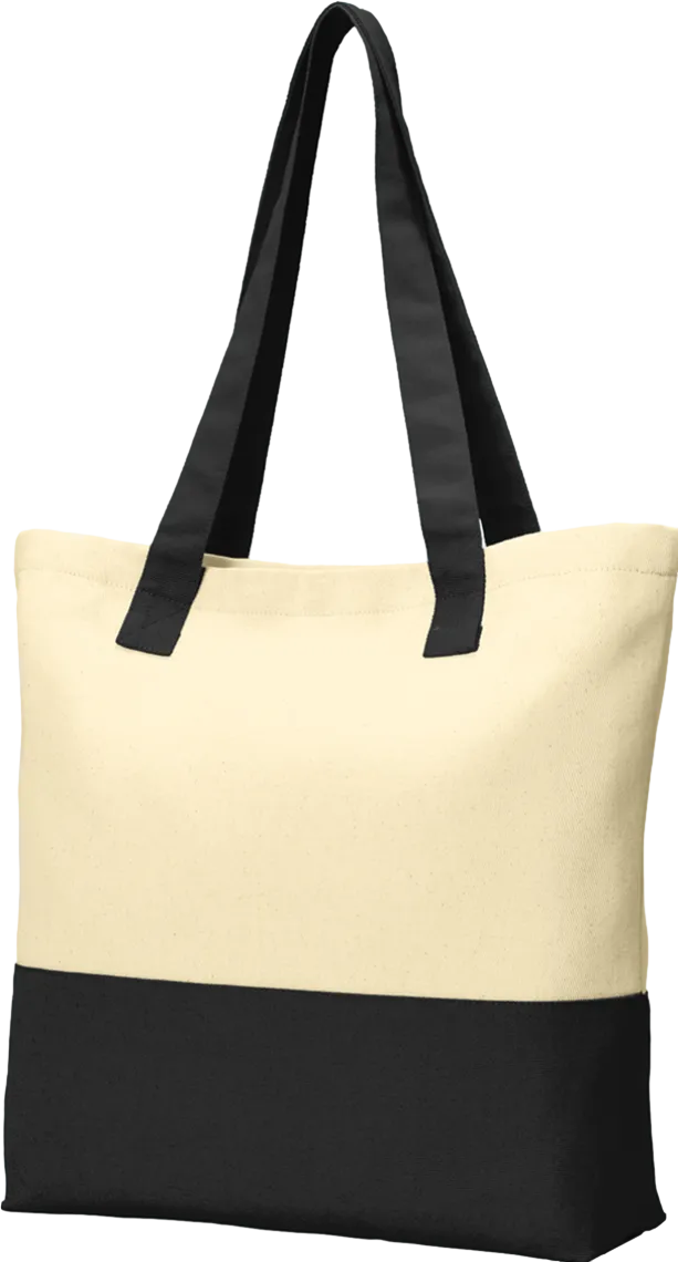 Colorblock Cotton Tote