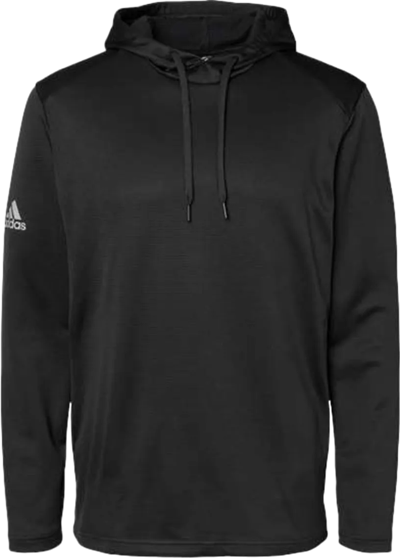Textured Mixed Media Hooded Sweatshirt