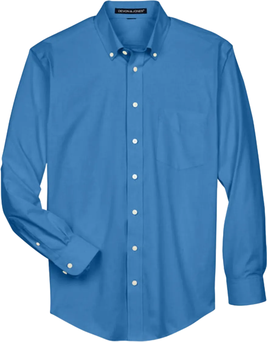 Men's Crown Collection Solid Oxford Woven Shirt