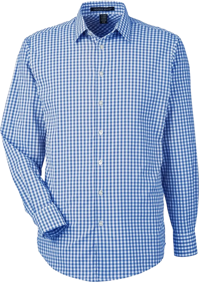 Men's CrownLux Performance Gingham Dress Shirt