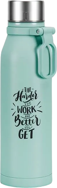 Pulse Stainless Steel Sports Bottle with Silicon Handle