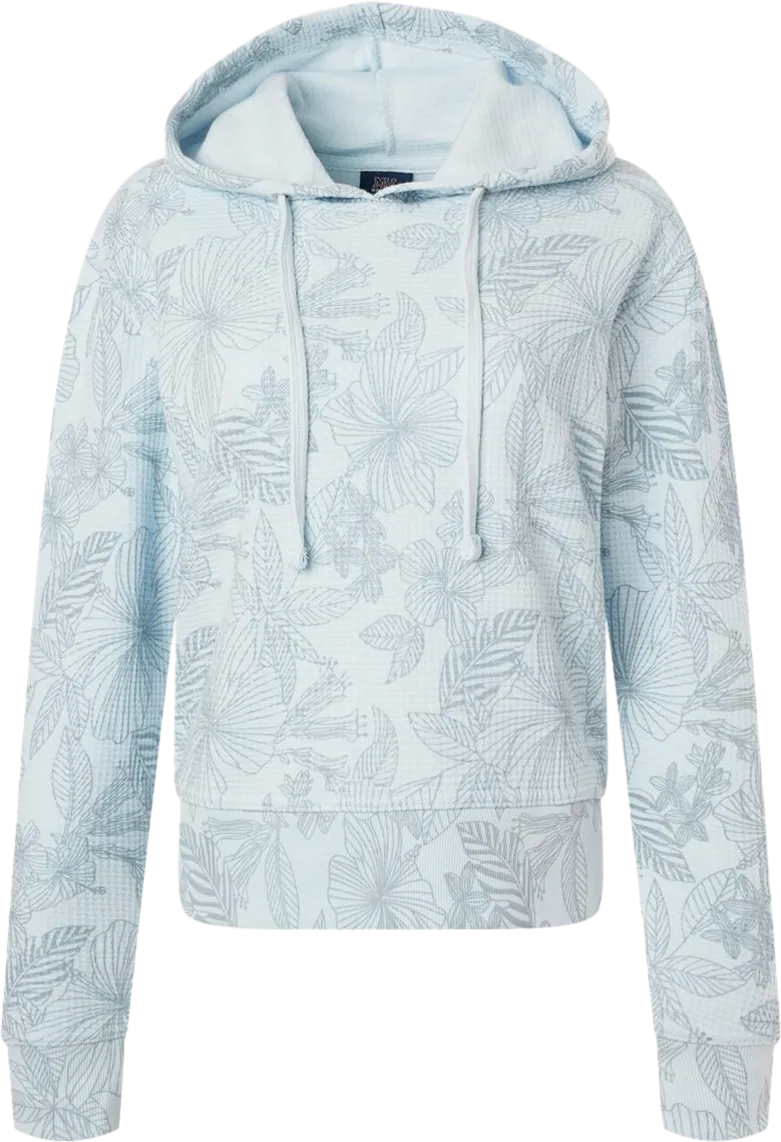 MV Sport Women's Maddie Floral Print Hooded Sweatshirt
