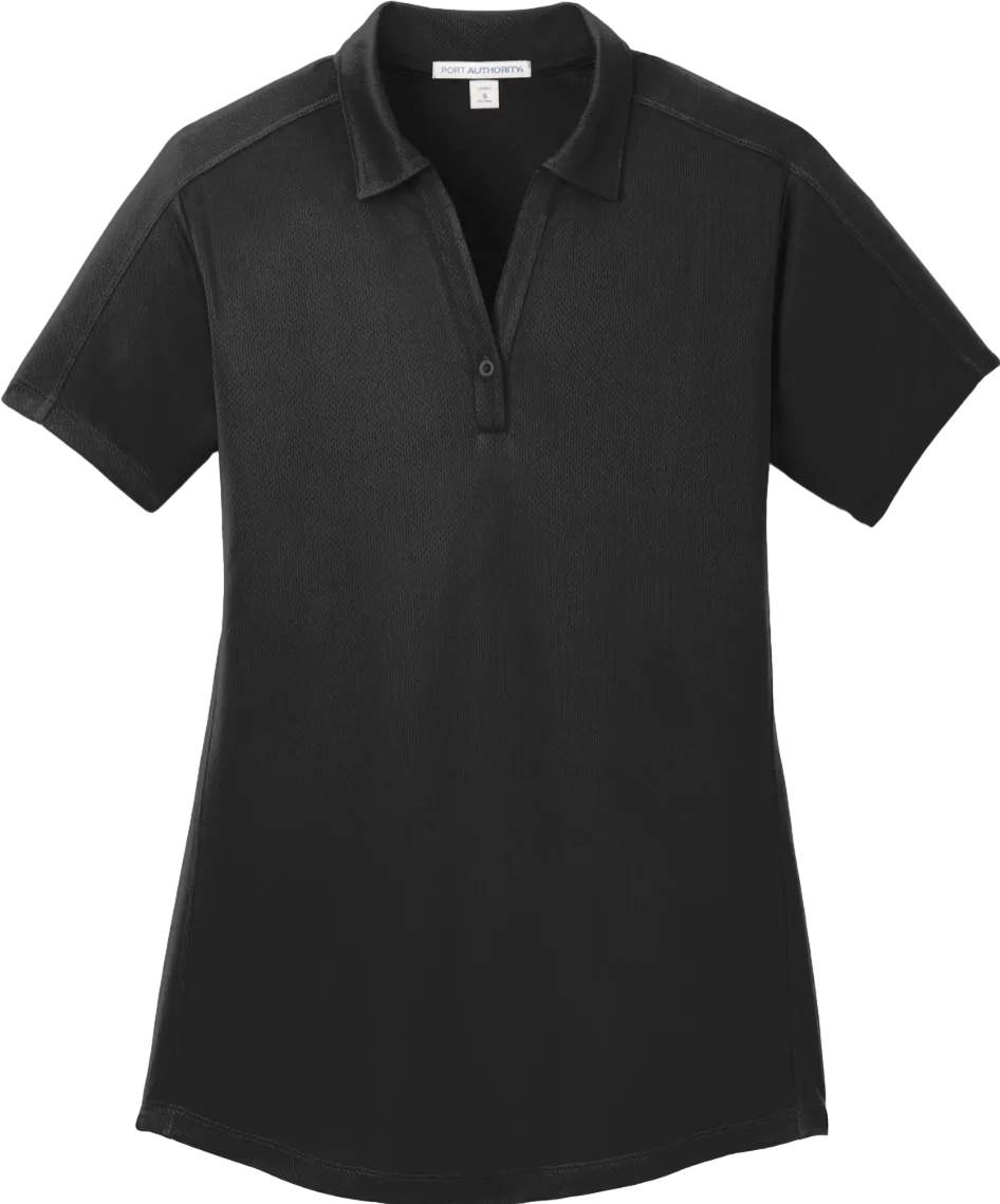 Ladies Diamond Jacquard Polo