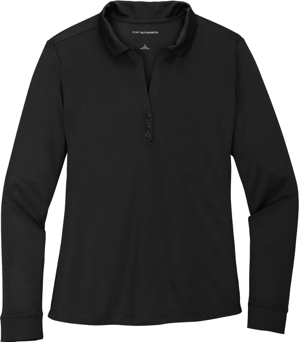 Ladies Silk Touch Performance Long Sleeve Polo