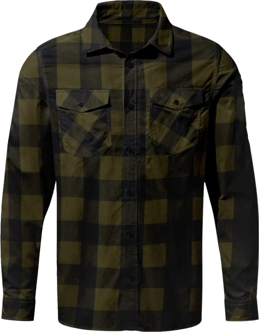 Yarn-Dyed Long Sleeve Flannel Shirt