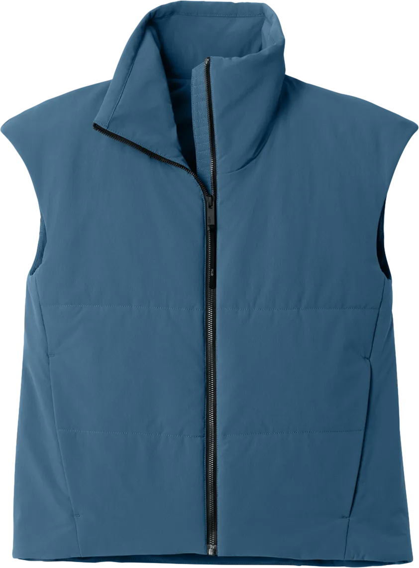 Women's Sashiko Stretch Puffy Vest