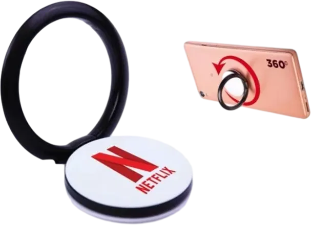360° Metallic Phone Ring Holder