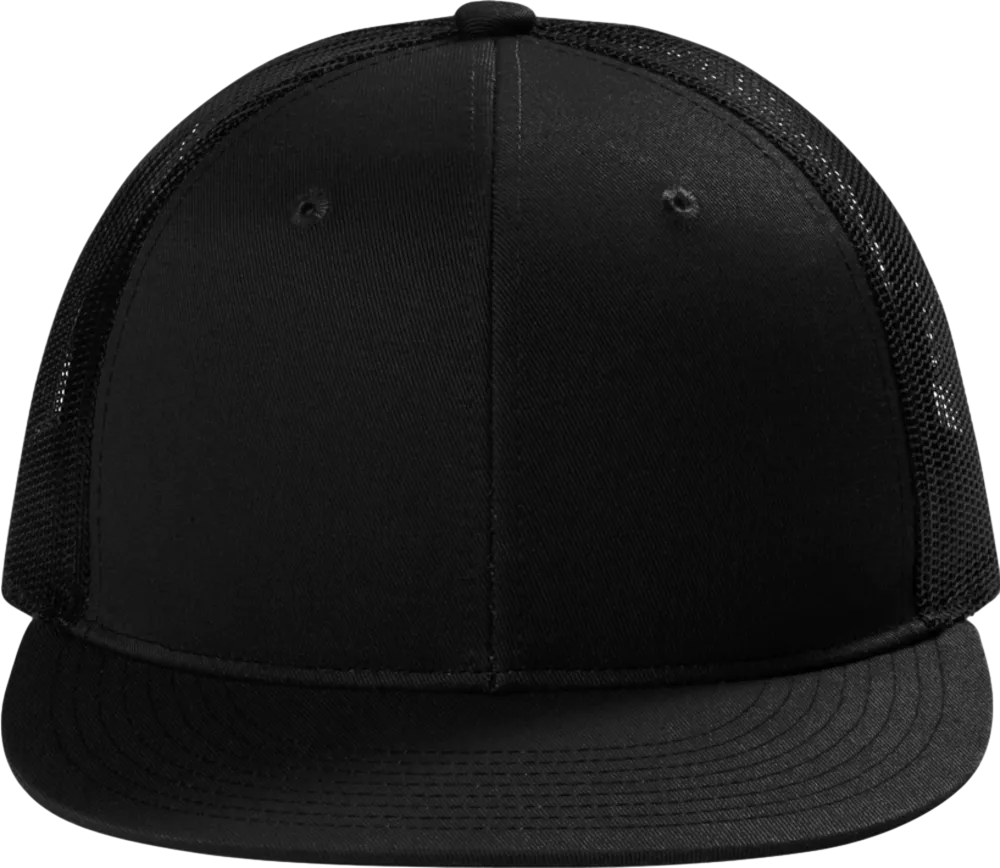 Snapback Flat Bill Trucker Cap
