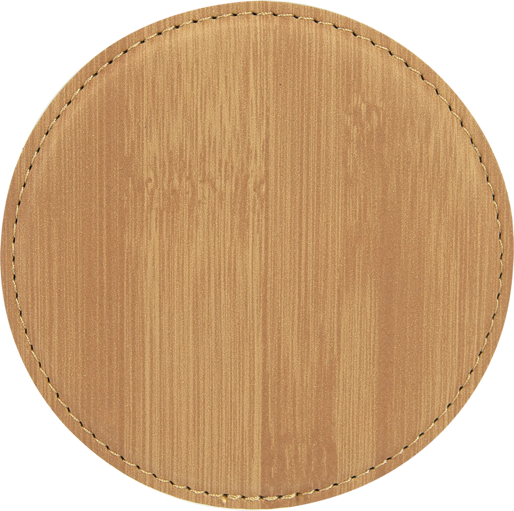 4" Round Laserable Leatherette Coaster