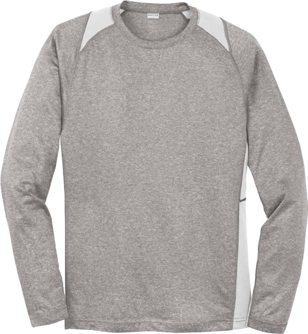 Long Sleeve Heather Colorblock Contender Tee
