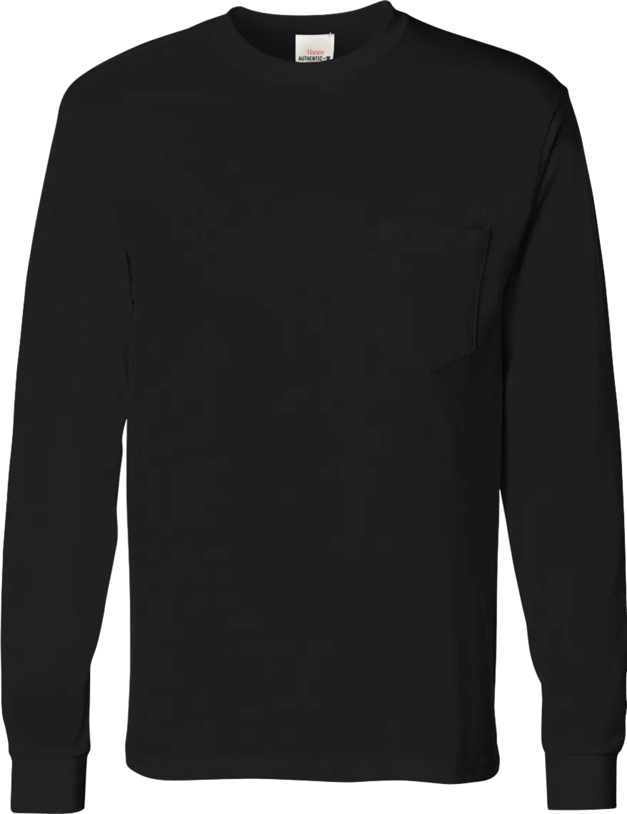 Authentic Long Sleeve Pocket T-Shirt