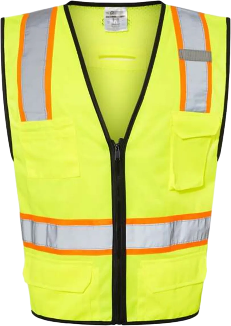 6 Pocket Contrast Class 2 Vest