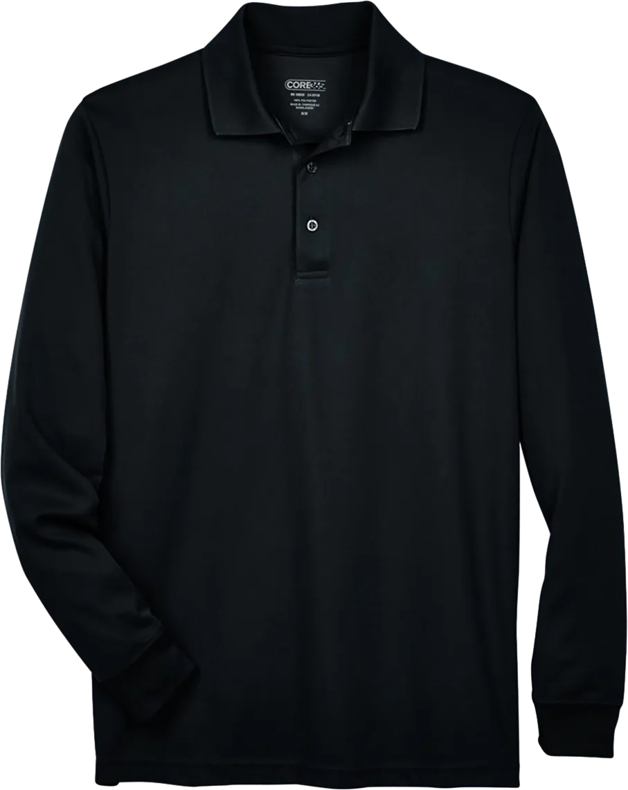CORE365 Men's Tall Pinnacle Performance Long Sleeve Piqué Polo