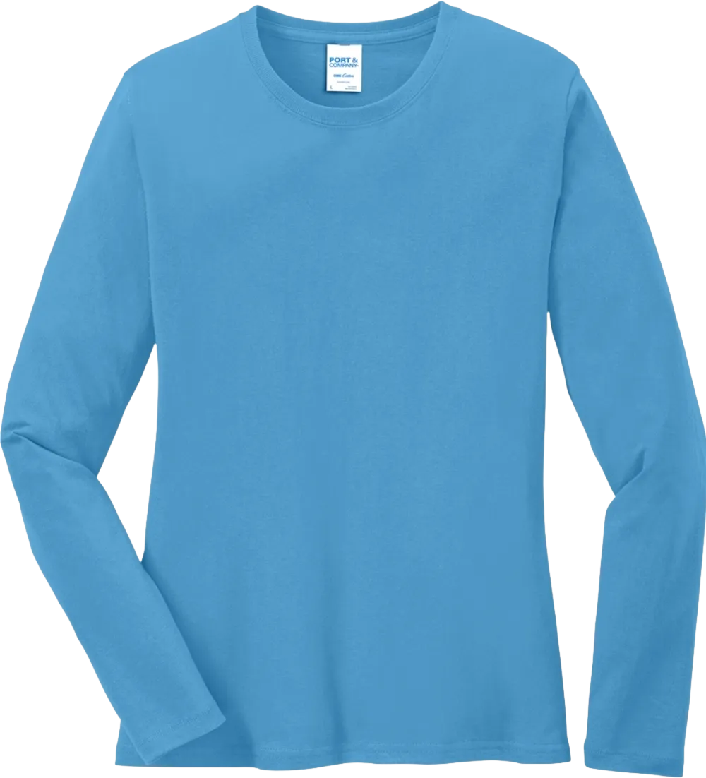 Ladies Long Sleeve Core Cotton Tee