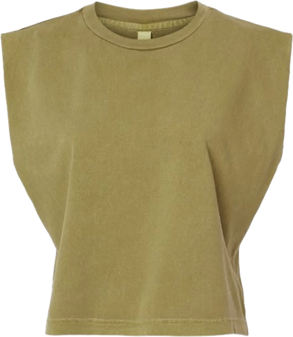 Garment-Dyed Women's Heavyweight Muscle Tee