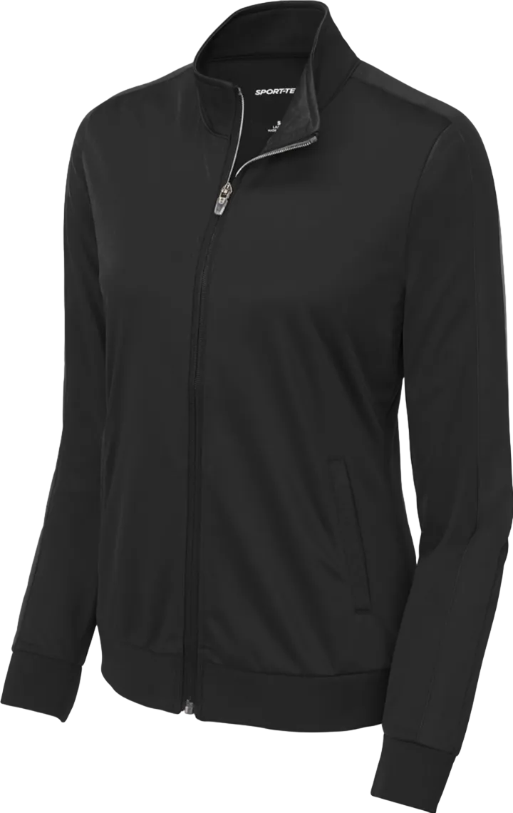 Ladies Tricot Sleeve Stripe Track Jacket