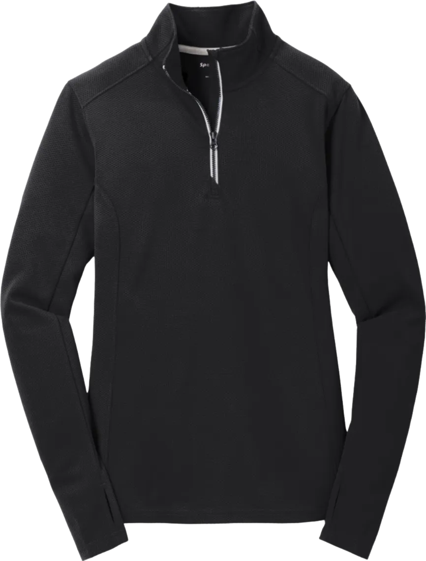Ladies Sport-Wick Textured 1/4-Zip Pullover