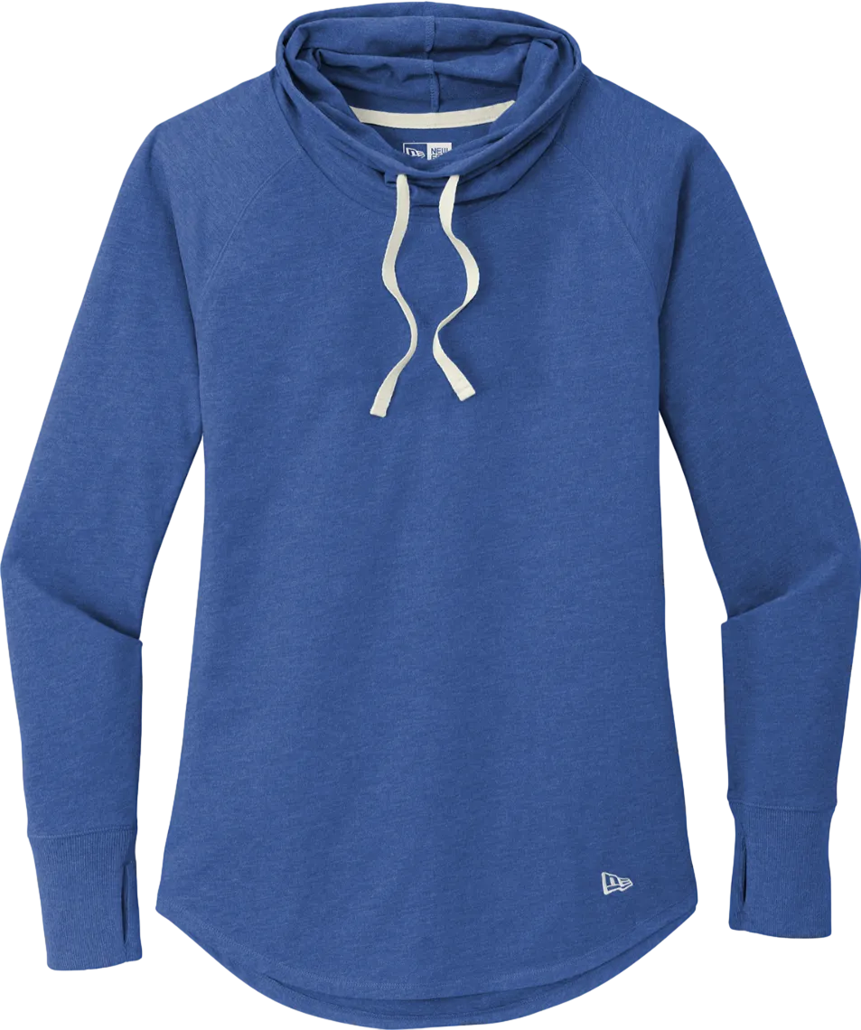 Ladies Sueded Cotton Blend Cowl Tee