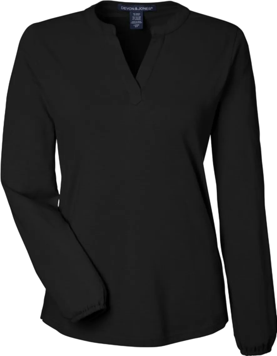 Ladies' Raleigh Half-Placket Knit Top