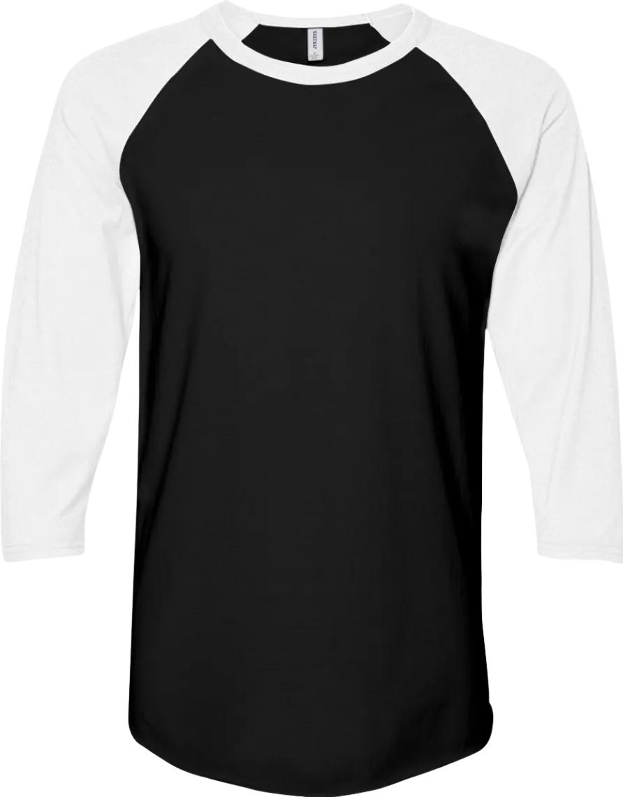 Premium Blend Ring-Spun Three-Quarter Sleeve Raglan Baseball T-Shirt