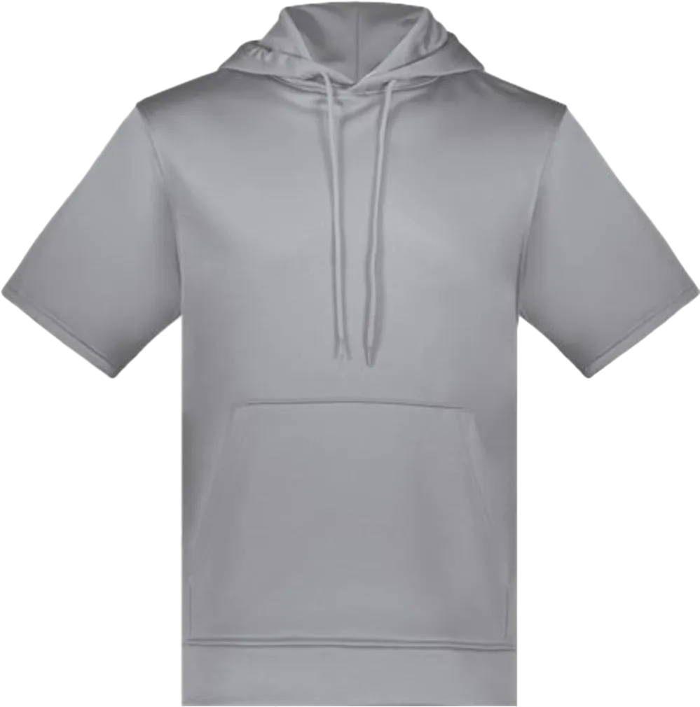 Fleece Short Sleeve Hooded Pullover