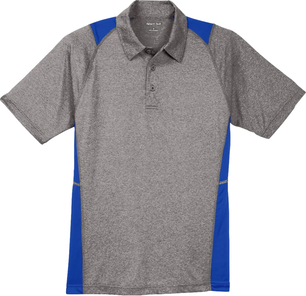 Heather Colorblock Contender Polo