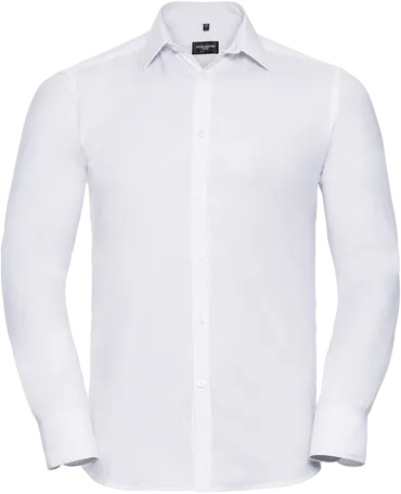 Long Sleeve Herringbone Shirt