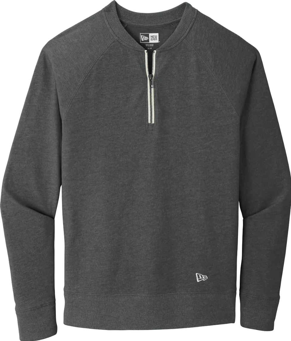 Sueded Cotton Blend 1/4-Zip Pullover