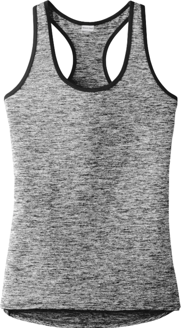 Ladies PosiCharge Electric Heather Racerback Tank