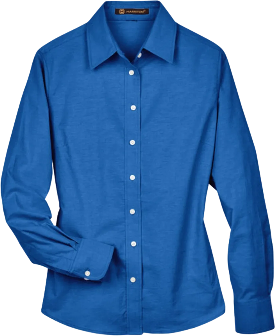 Ladies' Long-Sleeve Oxford with Stain-Release
