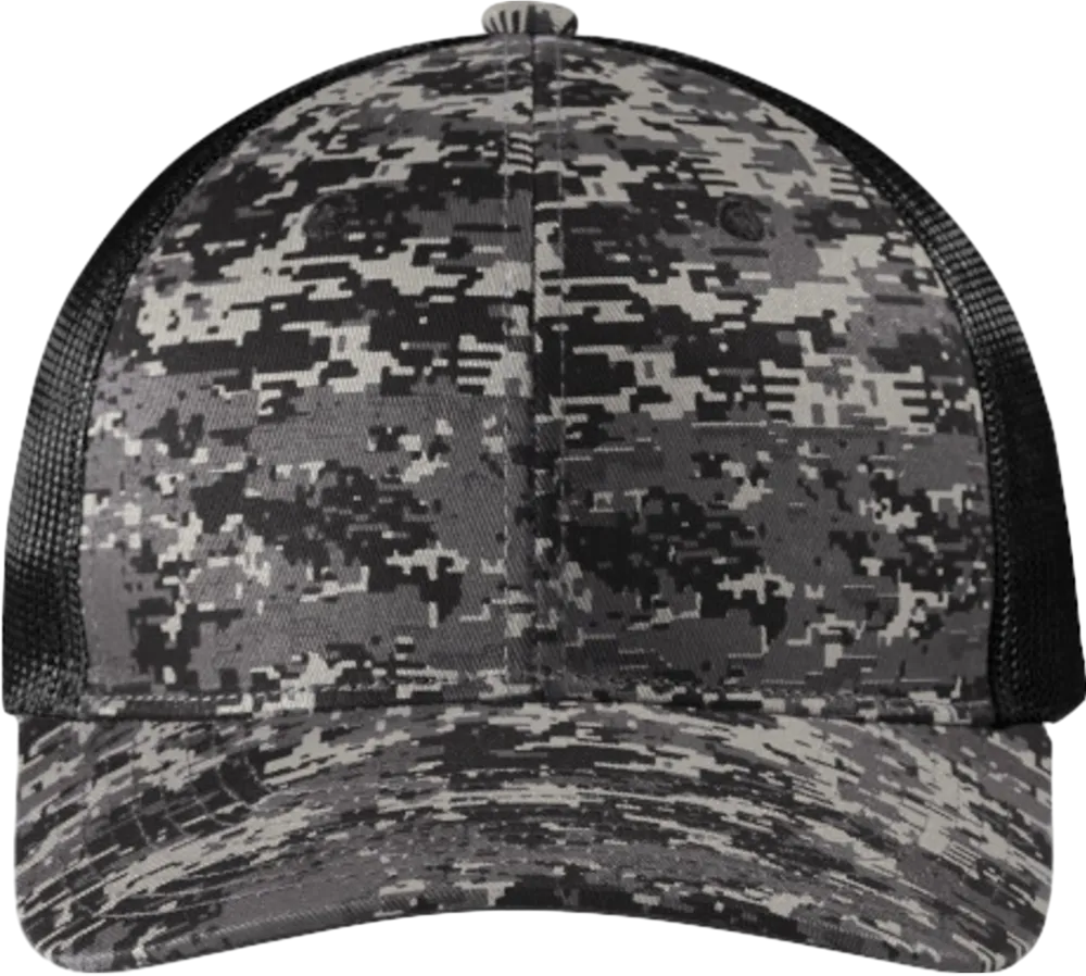 Digi Camo Snapback Trucker Cap