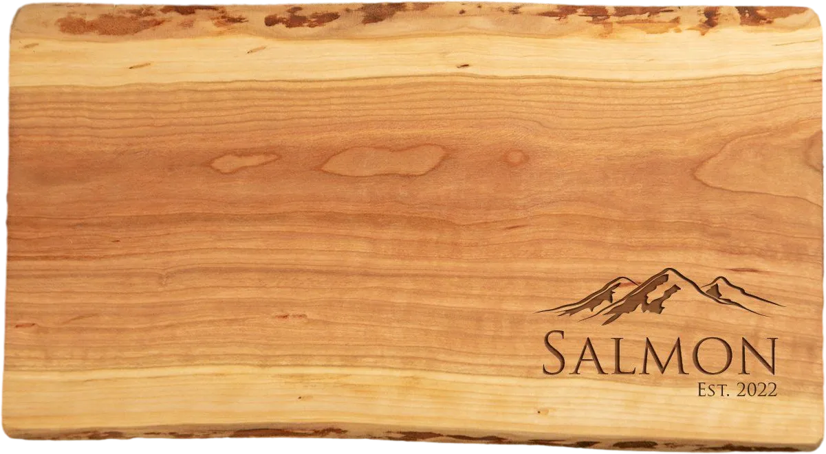 Live-Edge Cherry Artisan Charcuterie/Serving Board - 9"-10" x 16"