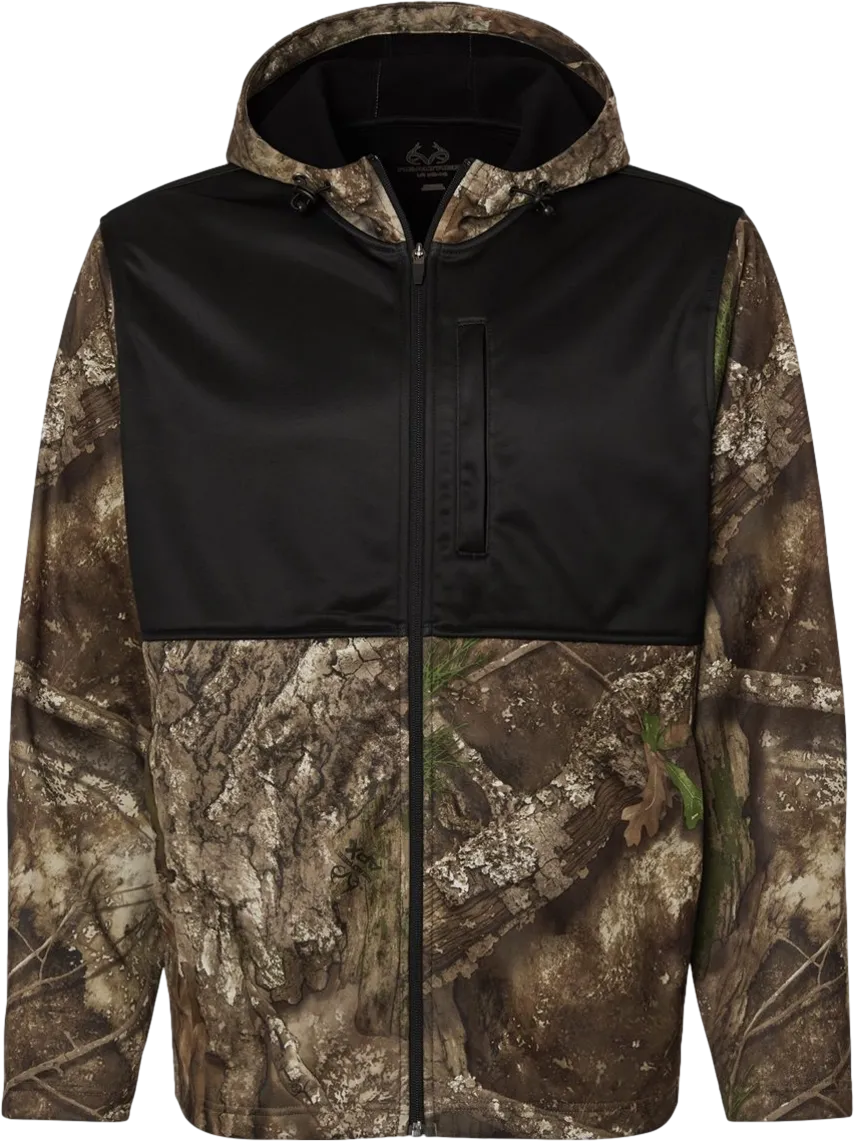 RealTree Unisex Realtree® Performance Colorblocked Full-Zip Hooded Sweatshirt