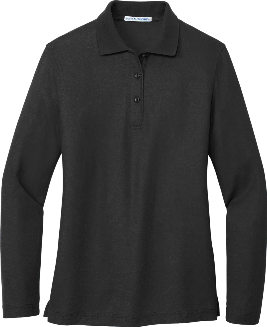 Ladies Silk Touch Long Sleeve Polo