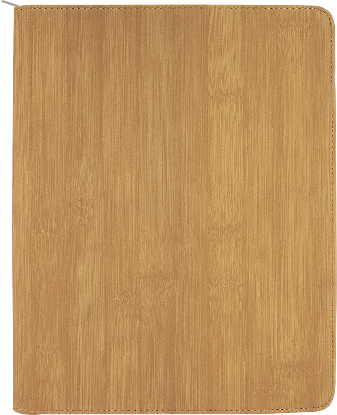 9 1/2" x 12" Laserable Leatherette Portfolio w/ Zipper and Notepad
